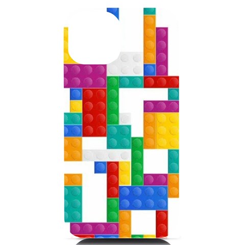 Colorful Bricks, Bricks, Colorful, Colors, Games, Lego, Rainbow iPhone 14 Black UV Print Case from ArtsNow.com Front