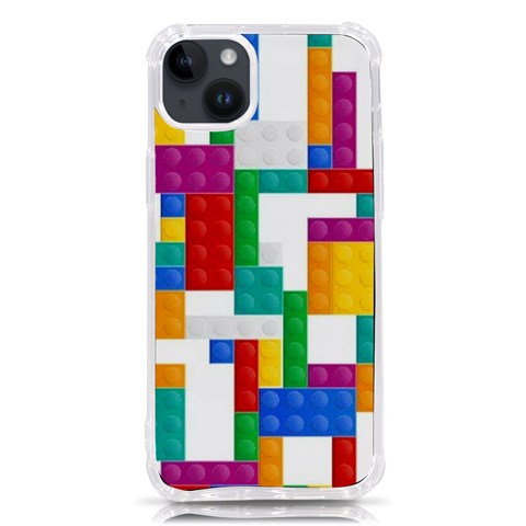 Colorful Bricks, Bricks, Colorful, Colors, Games, Lego, Rainbow iPhone 14 Plus TPU UV Print Case from ArtsNow.com Front