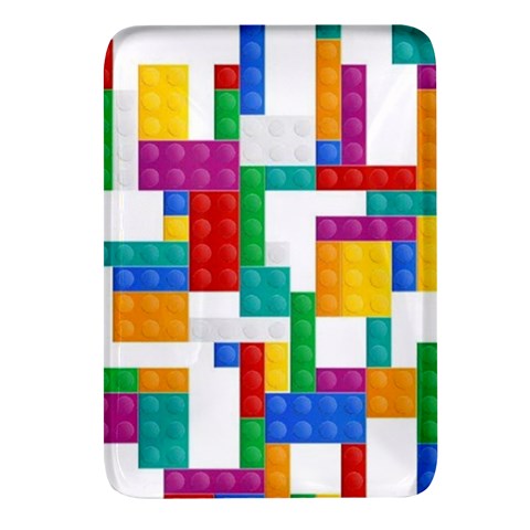 Colorful Bricks, Bricks, Colorful, Colors, Games, Lego, Rainbow Rectangular Glass Fridge Magnet (4 pack) from ArtsNow.com Front