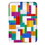 Colorful Bricks, Bricks, Colorful, Colors, Games, Lego, Rainbow Rectangular Glass Fridge Magnet (4 pack)