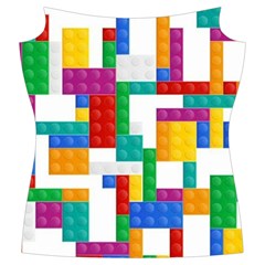 Colorful Bricks, Bricks, Colorful, Colors, Games, Lego, Rainbow Women s Cut Out Long Sleeve T Front