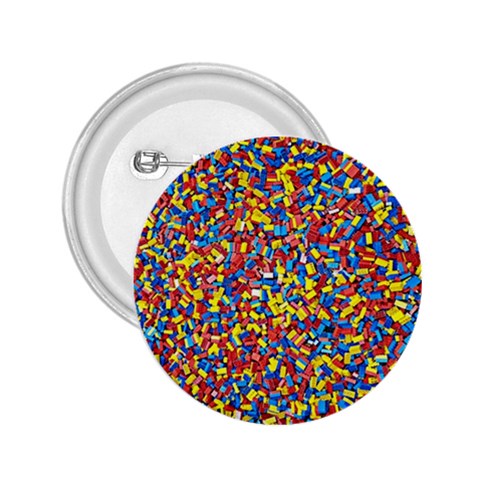 Colorful Lego Texture Lego Bricks 2.25  Buttons from ArtsNow.com Front