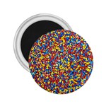 Colorful Lego Texture Lego Bricks 2.25  Magnets