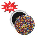 Colorful Lego Texture Lego Bricks 1.75  Magnets (10 pack) 