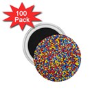 Colorful Lego Texture Lego Bricks 1.75  Magnets (100 pack) 