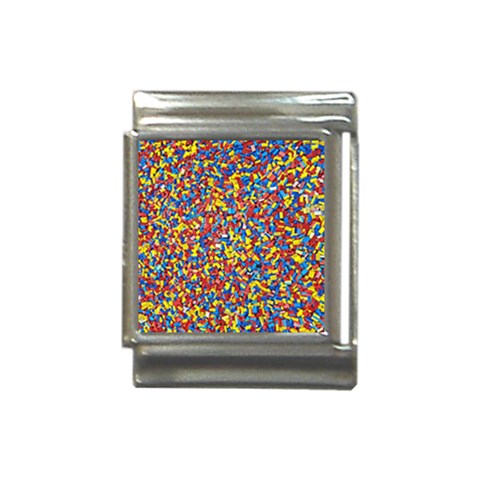 Colorful Lego Texture Lego Bricks Italian Charm (13mm) from ArtsNow.com Front