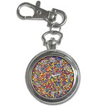 Colorful Lego Texture Lego Bricks Key Chain Watches