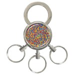 Colorful Lego Texture Lego Bricks 3-Ring Key Chain