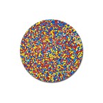 Colorful Lego Texture Lego Bricks Magnet 3  (Round)