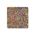 Colorful Lego Texture Lego Bricks Square Magnet