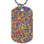 Colorful Lego Texture Lego Bricks Dog Tag (One Side)