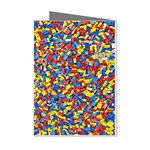 Colorful Lego Texture Lego Bricks Mini Greeting Cards (Pkg of 8)