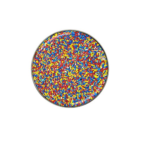 Colorful Lego Texture Lego Bricks Hat Clip Ball Marker (10 pack) from ArtsNow.com Front