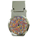 Colorful Lego Texture Lego Bricks Money Clip Watches