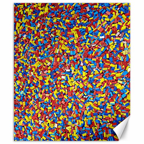 Colorful Lego Texture Lego Bricks Canvas 8  x 10  from ArtsNow.com 8.15 x9.66  Canvas - 1