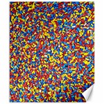 Colorful Lego Texture Lego Bricks Canvas 8  x 10 