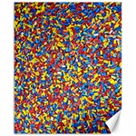 Colorful Lego Texture Lego Bricks Canvas 16  x 20 