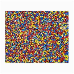 Colorful Lego Texture Lego Bricks Small Glasses Cloth (2 Sides) from ArtsNow.com Back