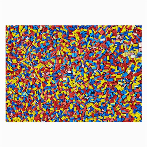 Colorful Lego Texture Lego Bricks Large Glasses Cloth from ArtsNow.com Front