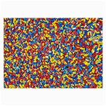 Colorful Lego Texture Lego Bricks Large Glasses Cloth