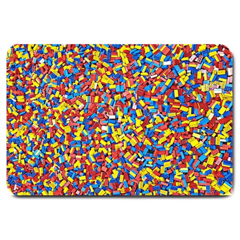 Colorful Lego Texture Lego Bricks Large Doormat from ArtsNow.com 30 x20  Door Mat