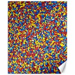 Colorful Lego Texture Lego Bricks Canvas 11  x 14 