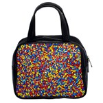 Colorful Lego Texture Lego Bricks Classic Handbag (Two Sides)