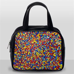 Colorful Lego Texture Lego Bricks Classic Handbag (Two Sides) from ArtsNow.com Back