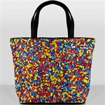 Colorful Lego Texture Lego Bricks Bucket Bag