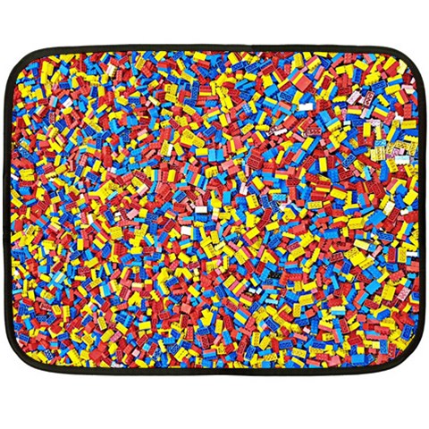 Colorful Lego Texture Lego Bricks Fleece Blanket (Mini) from ArtsNow.com 35 x27  Blanket