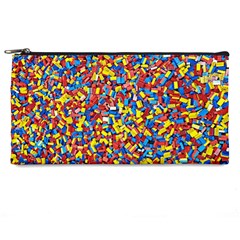 Colorful Lego Texture Lego Bricks Pencil Case from ArtsNow.com Front