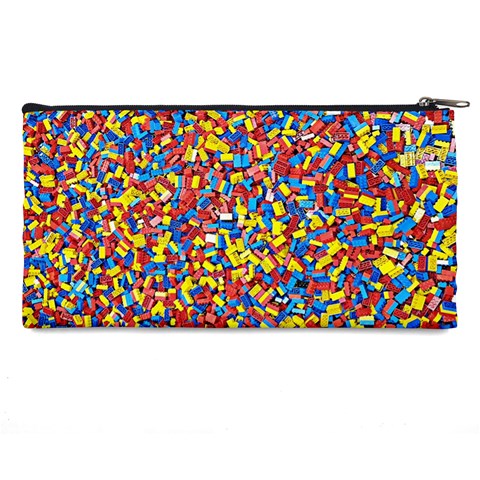 Colorful Lego Texture Lego Bricks Pencil Case from ArtsNow.com Back