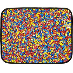 Colorful Lego Texture Lego Bricks Two Sides Fleece Blanket (Mini) from ArtsNow.com 35 x27  Blanket Front