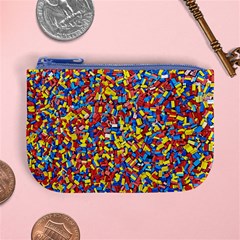 Colorful Lego Texture Lego Bricks Mini Coin Purse from ArtsNow.com Front