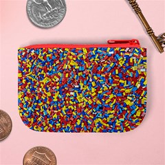 Colorful Lego Texture Lego Bricks Mini Coin Purse from ArtsNow.com Back