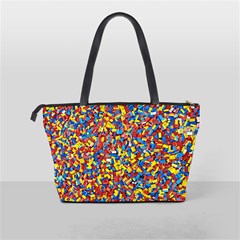 Colorful Lego Texture Lego Bricks Classic Shoulder Handbag from ArtsNow.com Back