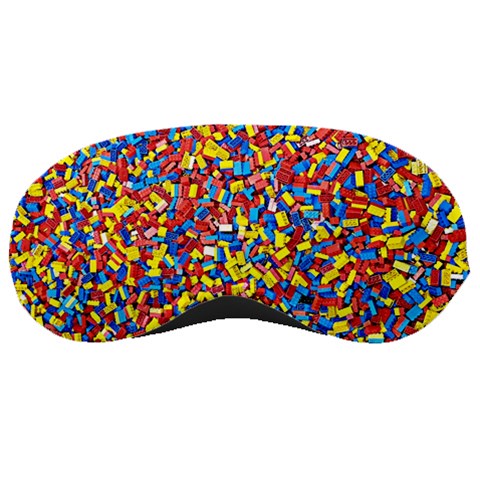 Colorful Lego Texture Lego Bricks Sleep Mask from ArtsNow.com Front