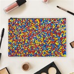 Colorful Lego Texture Lego Bricks Cosmetic Bag (Large)