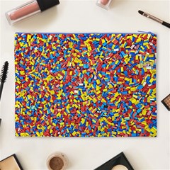 Colorful Lego Texture Lego Bricks Cosmetic Bag (XL) from ArtsNow.com Back