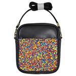 Colorful Lego Texture Lego Bricks Girls Sling Bag