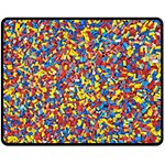 Colorful Lego Texture Lego Bricks Fleece Blanket (Medium)