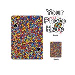 Colorful Lego Texture Lego Bricks Playing Cards 54 Designs (Mini)