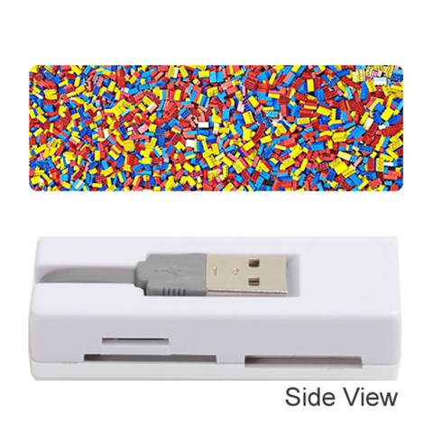 Colorful Lego Texture Lego Bricks Memory Card Reader (Stick) from ArtsNow.com Front