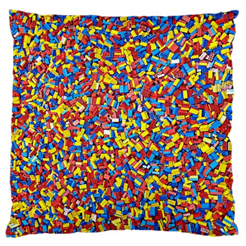 Colorful Lego Texture Lego Bricks Large Cushion Case (One Side) from ArtsNow.com Front