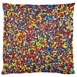 Colorful Lego Texture Lego Bricks Large Cushion Case (Two Sides)