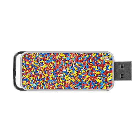 Colorful Lego Texture Lego Bricks Portable USB Flash (Two Sides) from ArtsNow.com Front