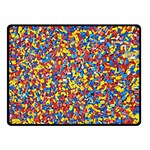 Colorful Lego Texture Lego Bricks Two Sides Fleece Blanket (Small)