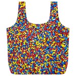 Colorful Lego Texture Lego Bricks Full Print Recycle Bag (XL)