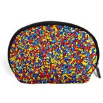 Colorful Lego Texture Lego Bricks Accessory Pouch (Large)