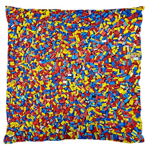 Colorful Lego Texture Lego Bricks Standard Premium Plush Fleece Cushion Case (One Side) from ArtsNow.com Front